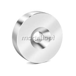 Неодимовый магнит с зенковкой St 25х3 мм